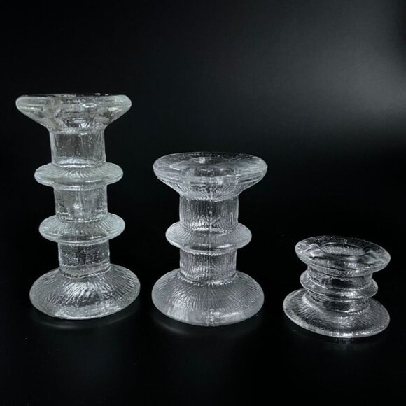 Vintage 3 Iiittala Festivo Candle Holders MCM Mid Century Modern Replacements - Picture 1 of 7